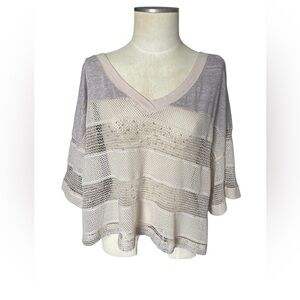 We The Free Beige Knit Top